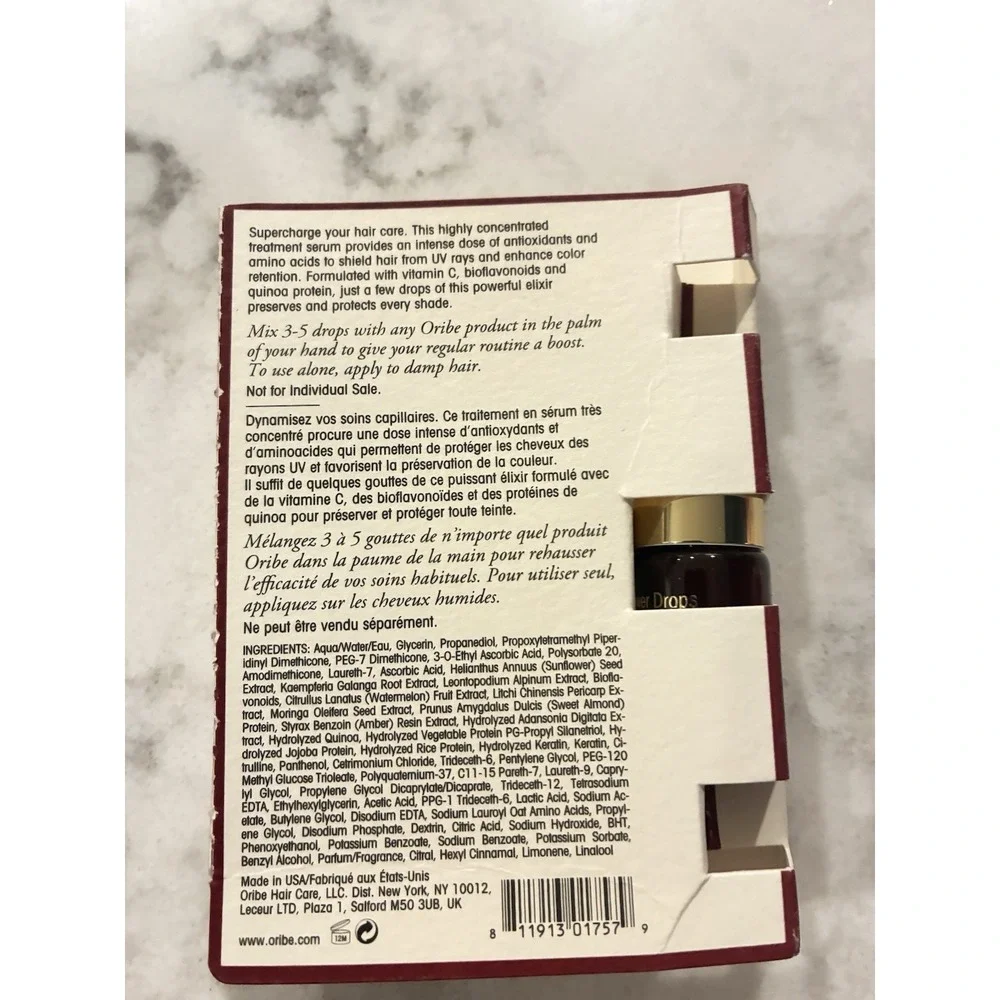 Oribe Power Drops Color Preservation Booster 3ml Trial Sample Size Lot of 9